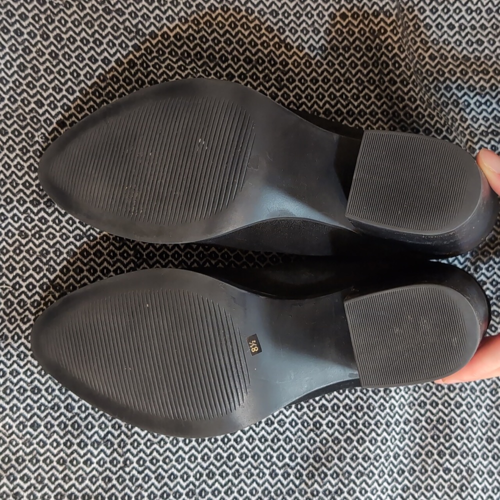 Steve Madden | black suede block heel bootie - Picture 5 of 5